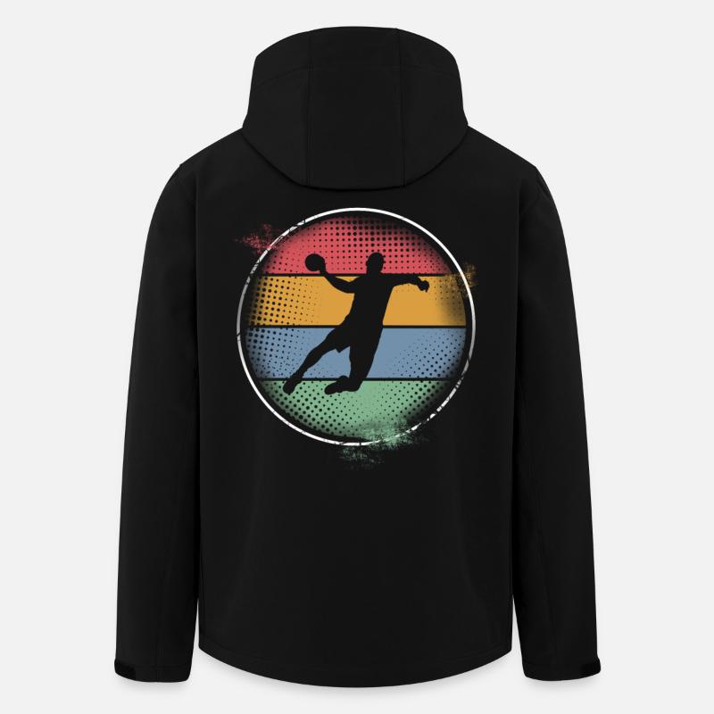 Handball - Recycelte Männer Softshell-Jacke von Stanley/Stella - Schwarz