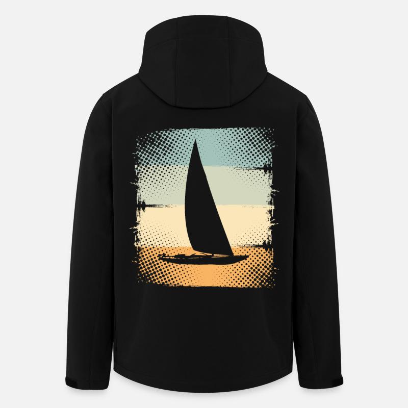 Segelschiff - Recycelte Männer Softshell-Jacke von Stanley/Stella - Schwarz