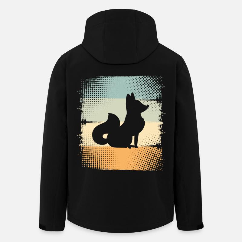 Fuchs - Recycelte Männer Softshell-Jacke von Stanley/Stella - Schwarz