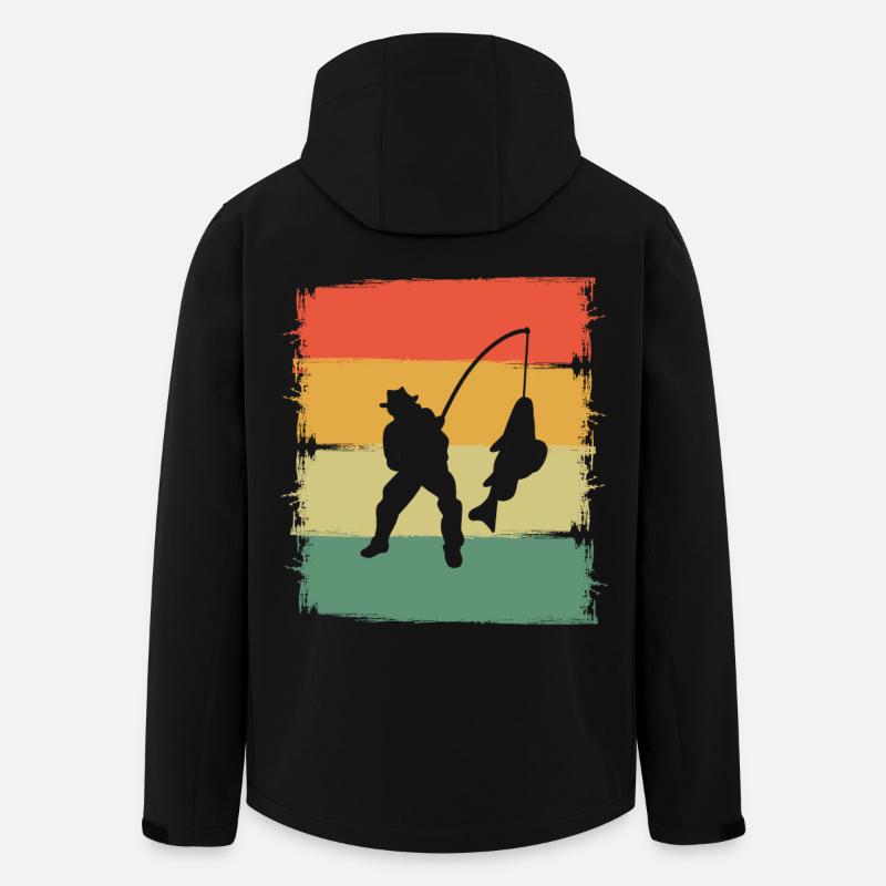 Angler - Recycelte Männer Softshell-Jacke von Stanley/Stella - Schwarz