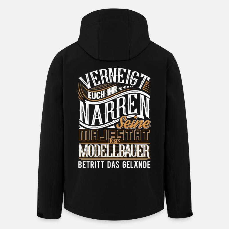 Modellbauer - Recycelte Männer Softshell-Jacke von Stanley/Stella - Schwarz