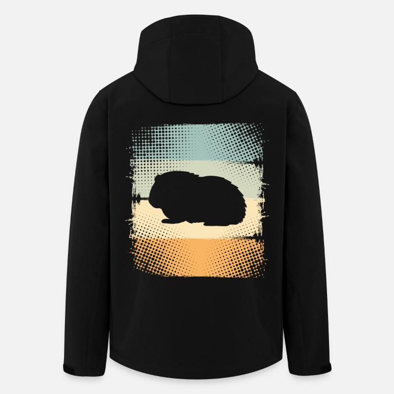Meerschweinchen - Recycelte Männer Softshell-Jacke von Stanley/Stella - Schwarz
