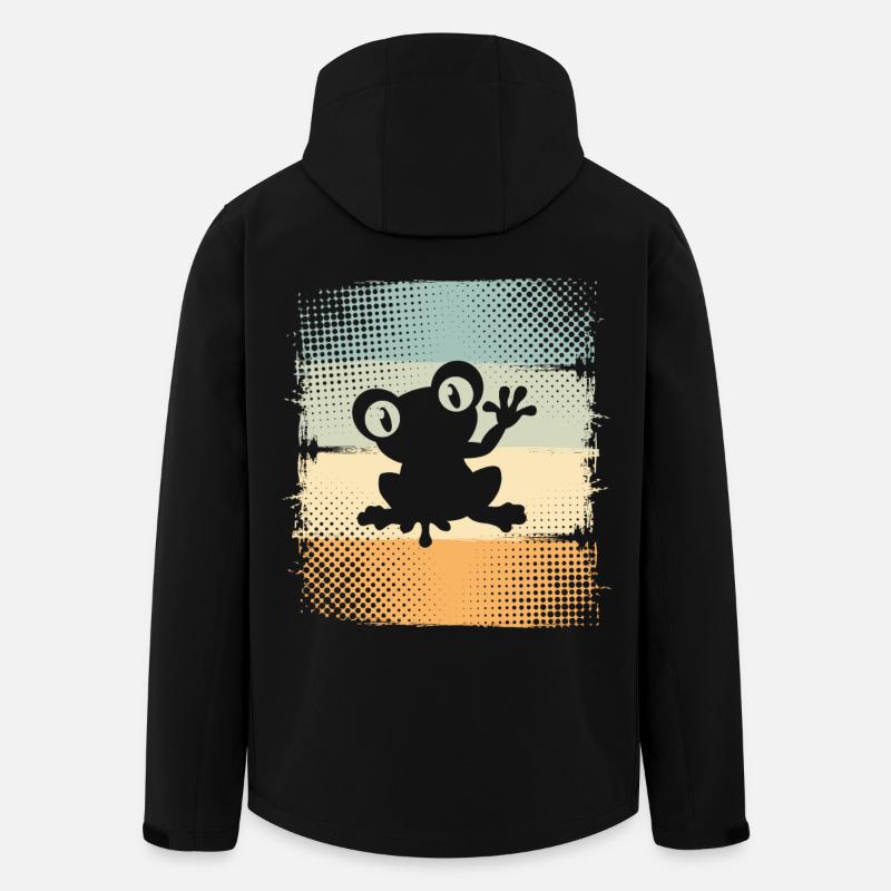 Frosch - Recycelte Männer Softshell-Jacke von Stanley/Stella - Schwarz