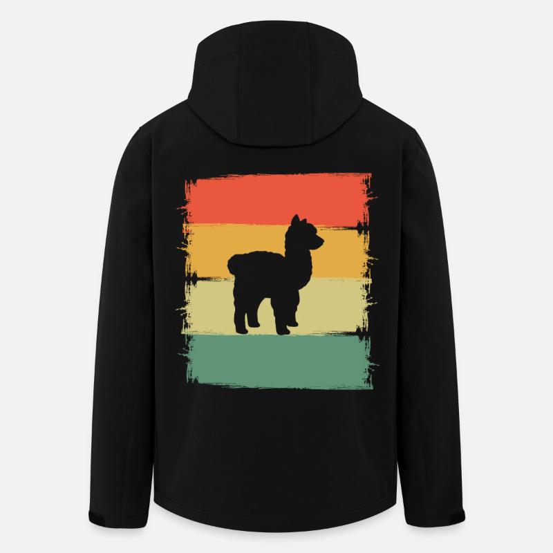 Alpaka - Recycelte Männer Softshell-Jacke von Stanley/Stella - Schwarz