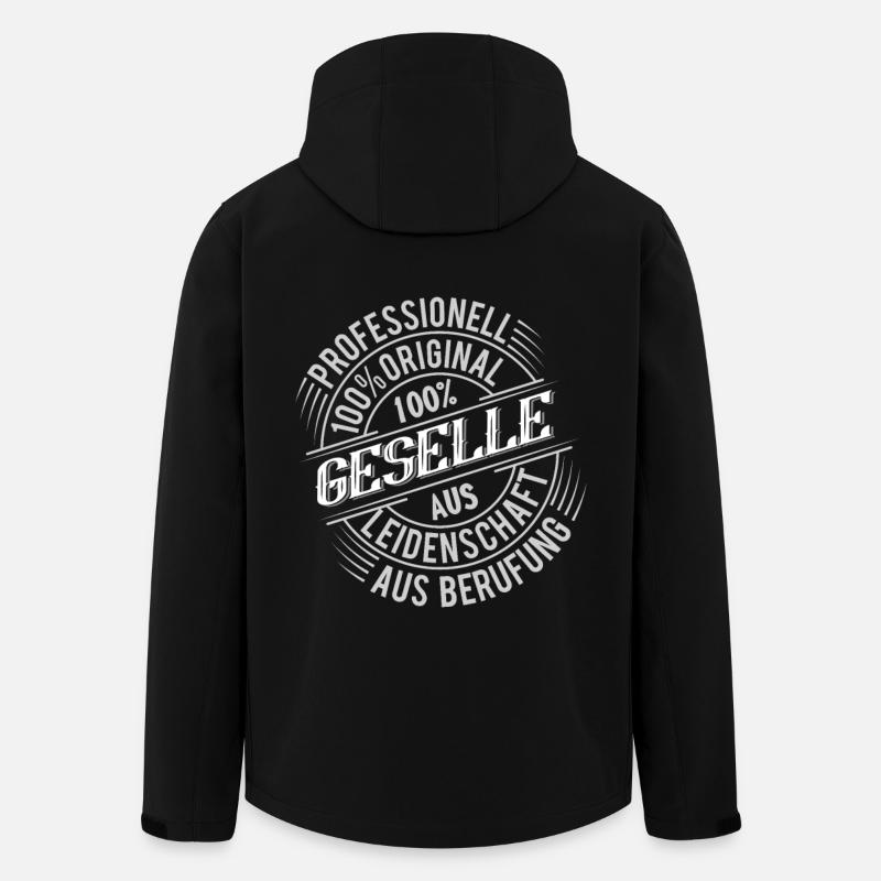 Geselle - Recycelte Männer Softshell-Jacke von Stanley/Stella - Schwarz