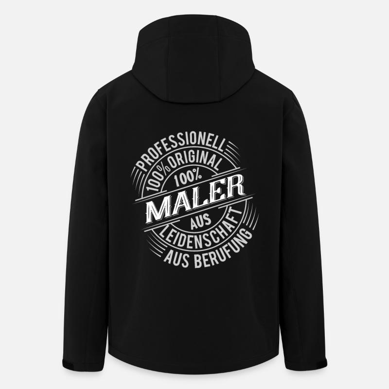 Maler - Recycelte Männer Softshell-Jacke von Stanley/Stella - Schwarz