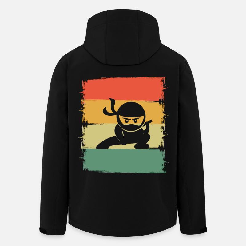 Ninja - Recycelte Männer Softshell-Jacke von Stanley/Stella - Schwarz