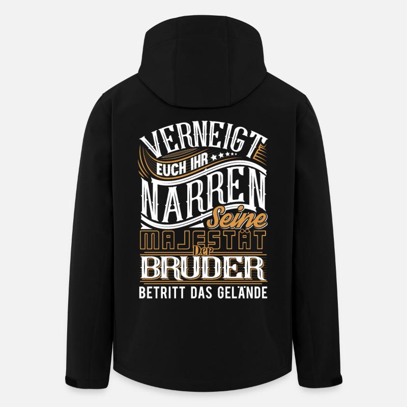 Bruder - Recycelte Männer Softshell-Jacke Discoverer von Stanley/Stella - Schwarz