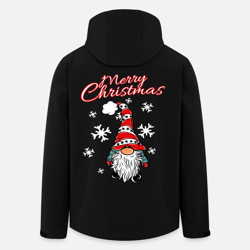 Gnome Gnome de Noël - Veste softshell homme en polyester recyclé Stanley/Stella - noir