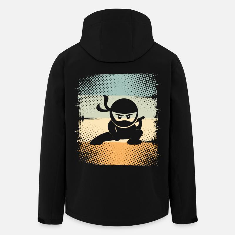 Ninja - Veste softshell homme en polyester recyclé Stanley/Stella - noir
