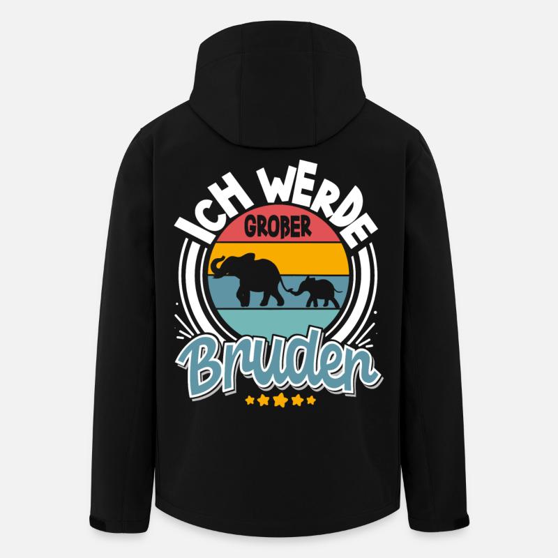 Ich Werde Großer Bruder - Recycelte Männer Softshell-Jacke von Stanley/Stella - Schwarz