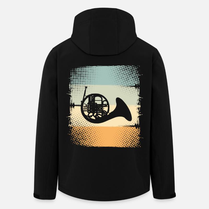 Waldhorn - Recycelte Männer Softshell-Jacke von Stanley/Stella - Schwarz