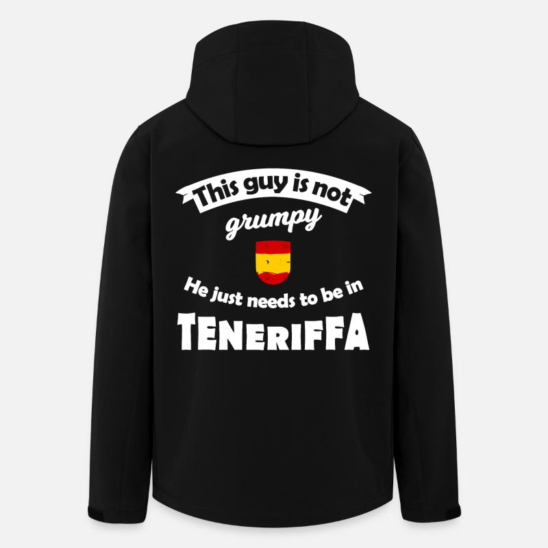 Tenerife Fans - Men’s Recycled Softshell Jacket by Stanley/Stella - black