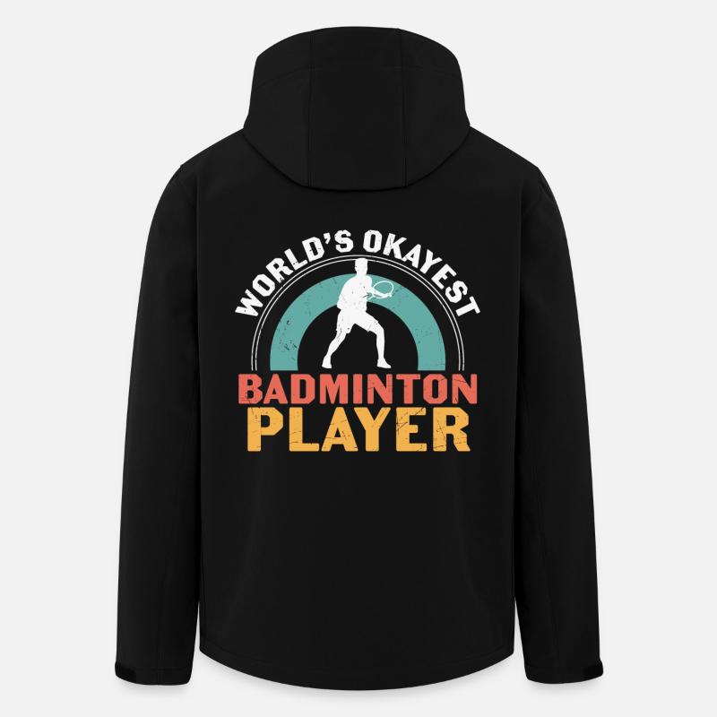 Worlds Okayest Badminton Player - Men’s Recycled Softshell Jacket by Stanley/Stella - black