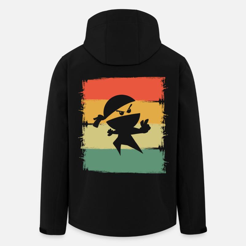 Ninja - Recycelte Männer Softshell-Jacke von Stanley/Stella - Schwarz