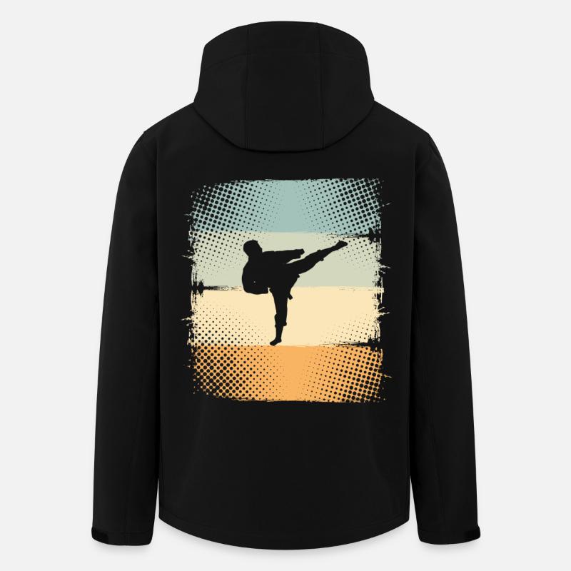 Karate - Recycelte Männer Softshell-Jacke von Stanley/Stella - Schwarz