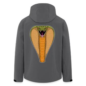 Serpent Cobra - Veste softshell homme en polyester recyclé Stanley/Stella - charbon - Dos - AI Model Male 185 light (185cm)