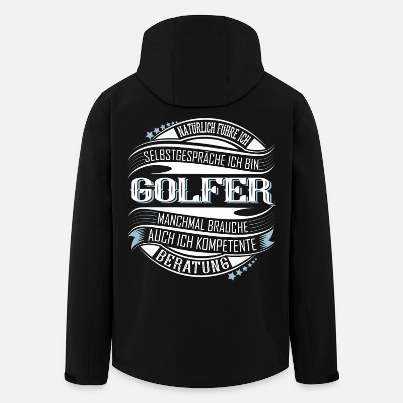 Golfer Golf - Recycelte Männer Softshell-Jacke von Stanley/Stella - Schwarz