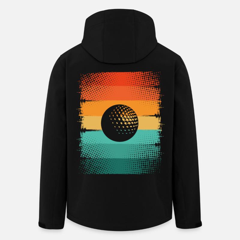 Golfball - Recycelte Männer Softshell-Jacke von Stanley/Stella - Schwarz