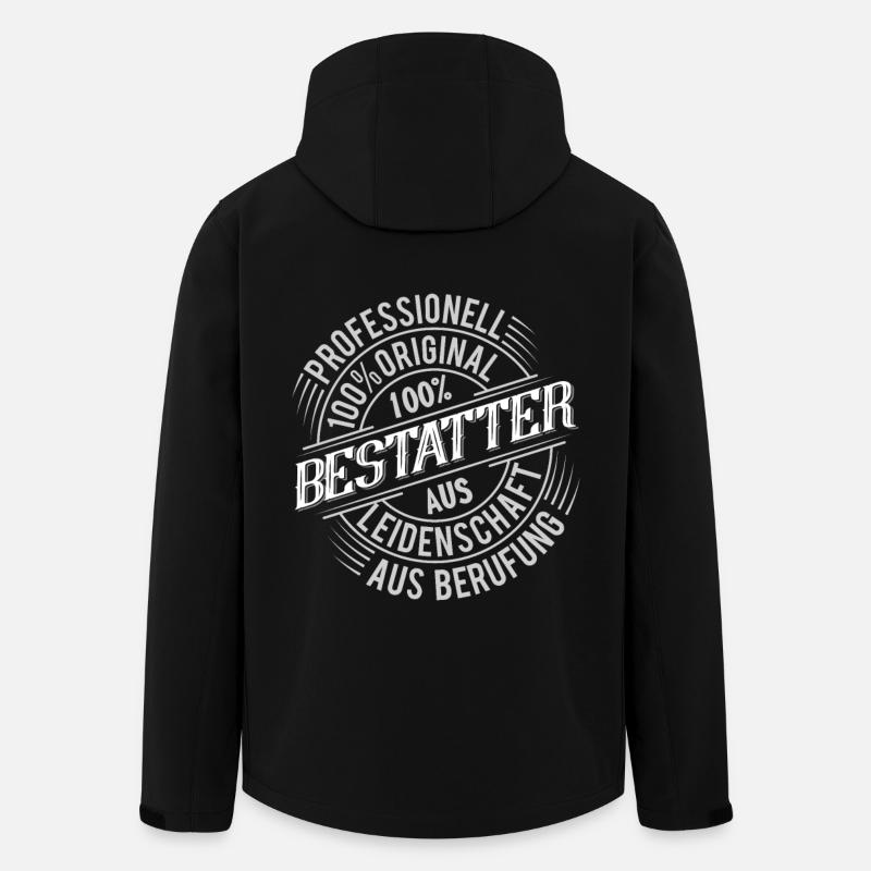 Bestatter - Recycelte Männer Softshell-Jacke von Stanley/Stella - Schwarz