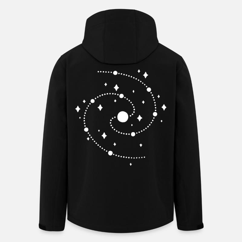 strange galaxy - Men’s Recycled Softshell Jacket by Stanley/Stella - black
