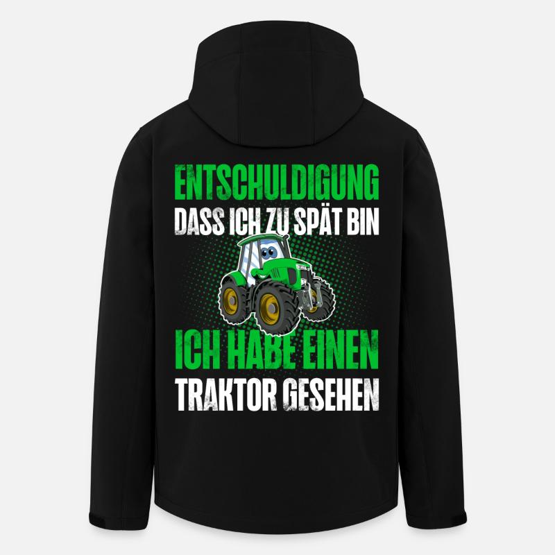 Traktor Landwirt Landwirtschaft - Recycelte Männer Softshell-Jacke von Stanley/Stella - Schwarz