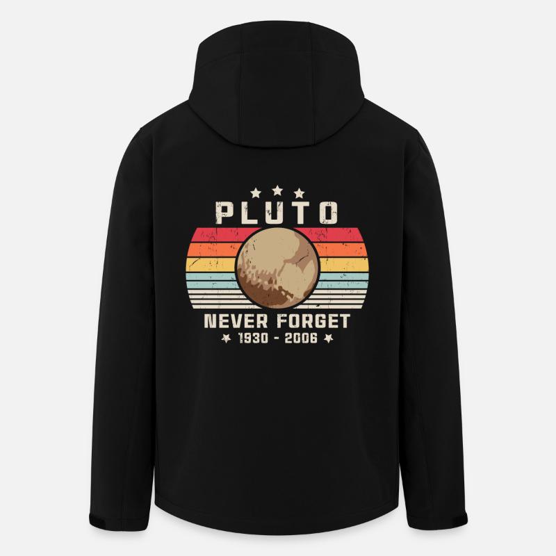 Never Forget Pluto - Men’s Recycled Softshell Jacket by Stanley/Stella - black
