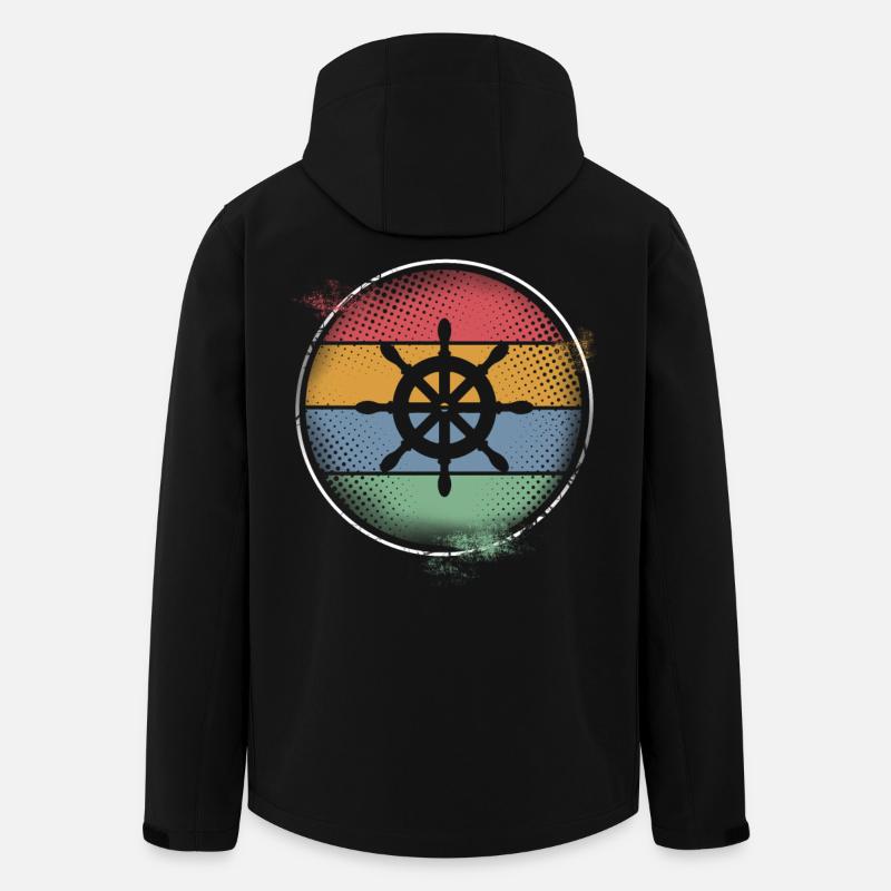Steuerrad - Recycelte Männer Softshell-Jacke von Stanley/Stella - Schwarz