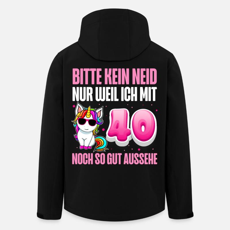 40. Geburtstag 40 Jahre Lustiger Spruch - Recycelte Männer Softshell-Jacke von Stanley/Stella - Schwarz