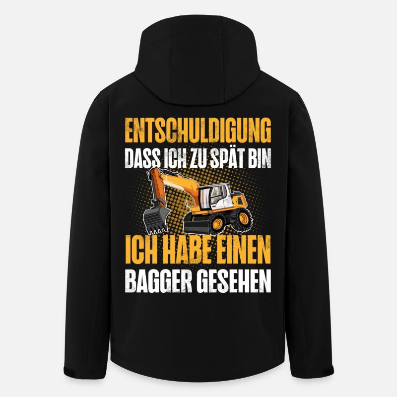 Bagger - Recycelte Männer Softshell-Jacke Discoverer von Stanley/Stella - Schwarz