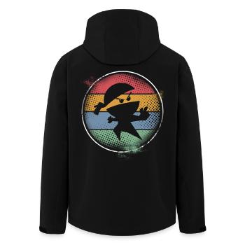 Ninja - Veste softshell homme en polyester recyclé Stanley/Stella - noir - Dos - AI Model Male 185 light (185cm)
