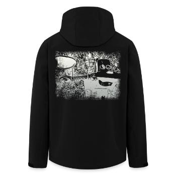 Hirondelle simson KR51 - Veste softshell homme en polyester recyclé Stanley/Stella - noir - Dos - AI Model Male 185 light (185cm)