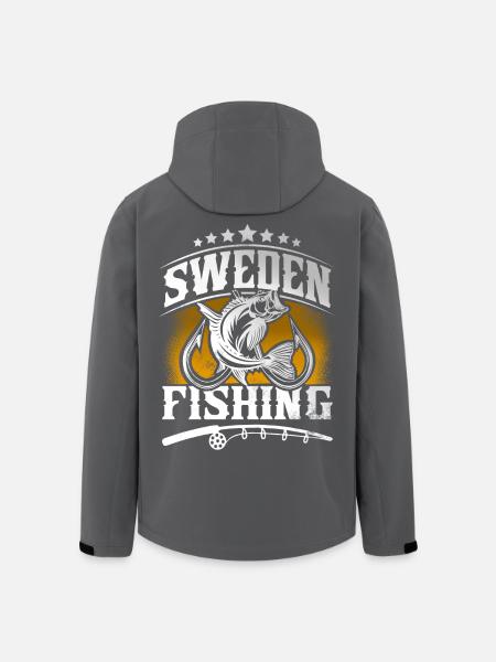 Sweden Fishing Angler - Men’s Recycled Softshell Jacket by Stanley/Stella - black