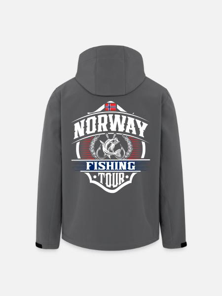 Norway Fishing Angler - Men’s Recycled Softshell Jacket by Stanley/Stella - black