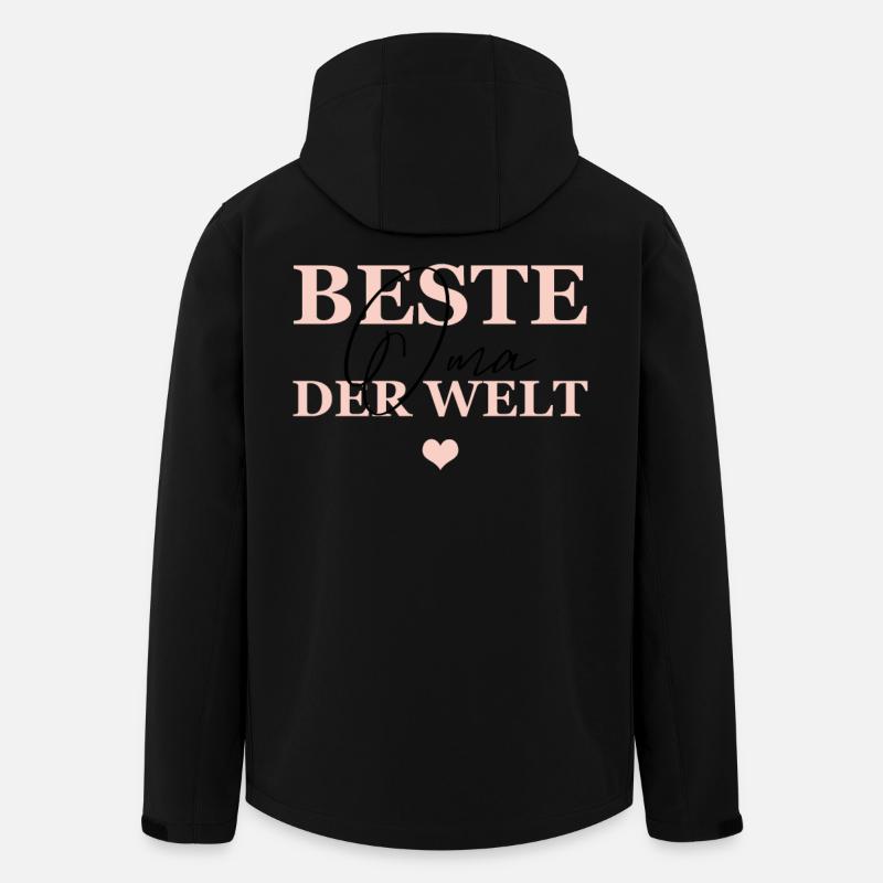 Beste Oma Der Welt - Recycelte Männer Softshell-Jacke von Stanley/Stella - Schwarz