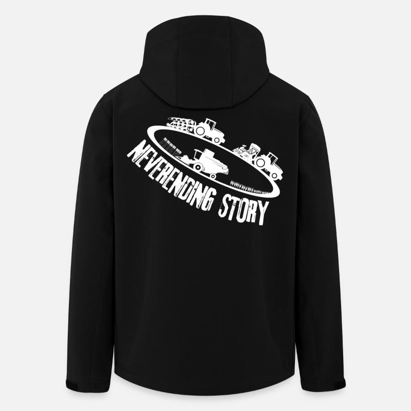 L’agriculture sans fin - Veste softshell homme en polyester recyclé Stanley/Stella - noir