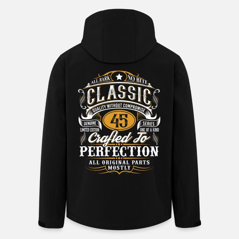 45e anniversaire - Veste softshell homme en polyester recyclé Stanley/Stella - noir
