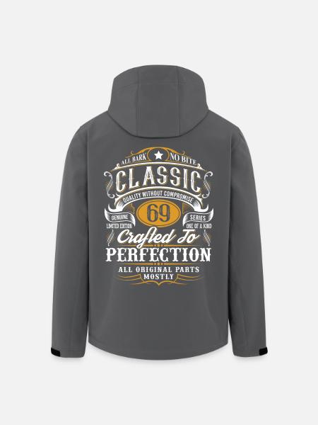 69e anniversaire - Veste softshell homme en polyester recyclé Stanley/Stella - noir