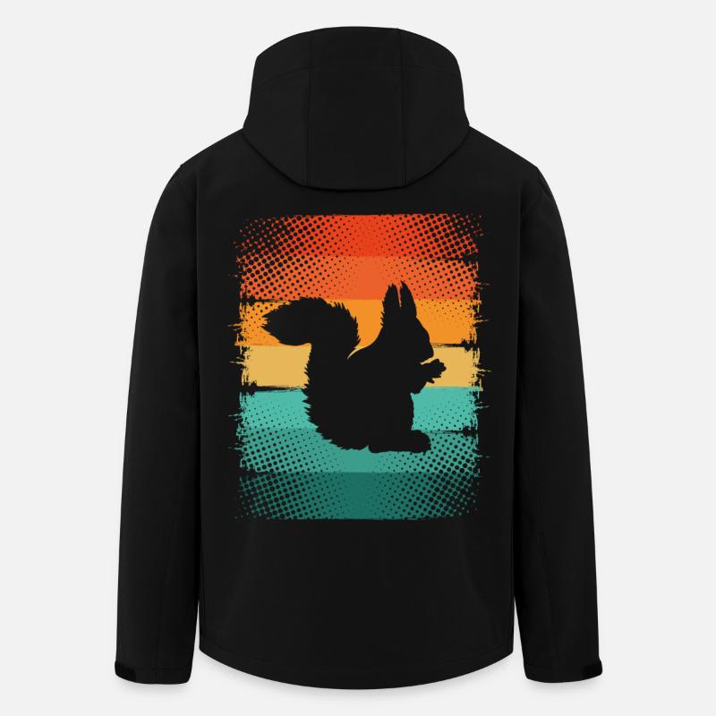 Eichhörnchen - Recycelte Männer Softshell-Jacke von Stanley/Stella - Schwarz