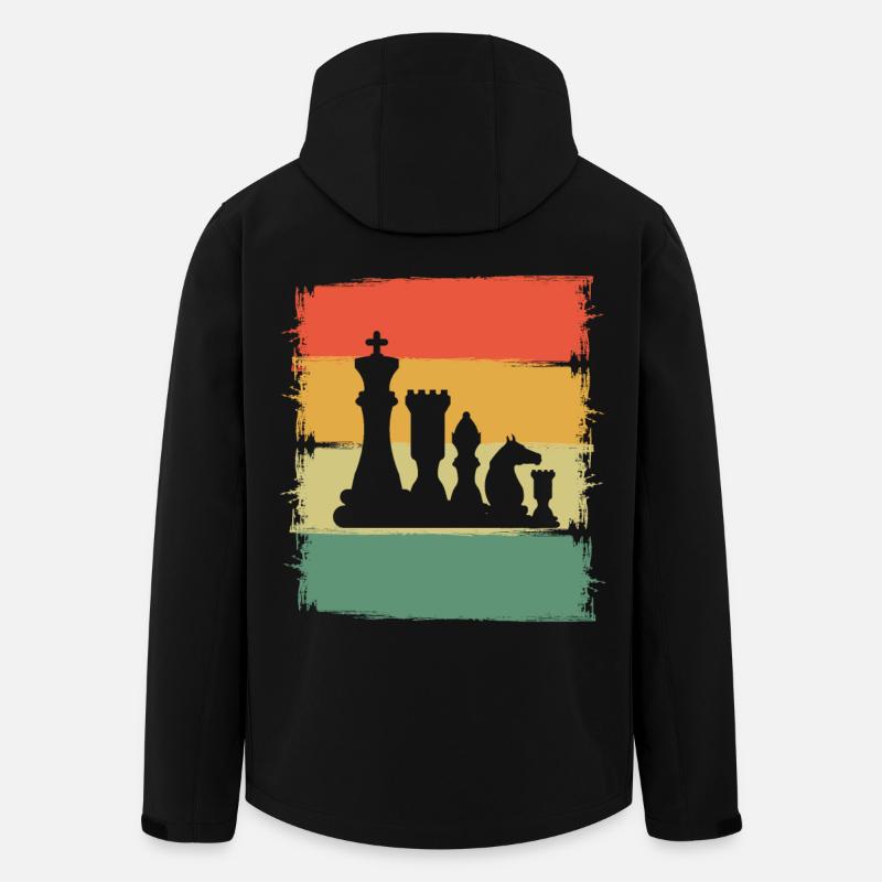 Schach - Recycelte Männer Softshell-Jacke von Stanley/Stella - Schwarz