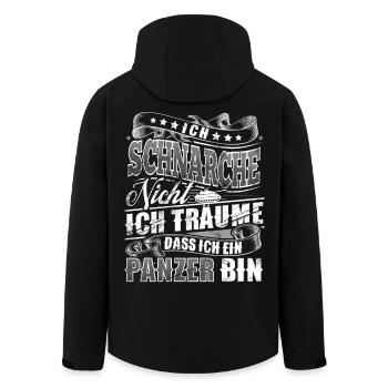 Panzer - Recycelte Männer Softshell-Jacke von Stanley/Stella - Schwarz - Hinten - AI Model Male 185 light (185cm)