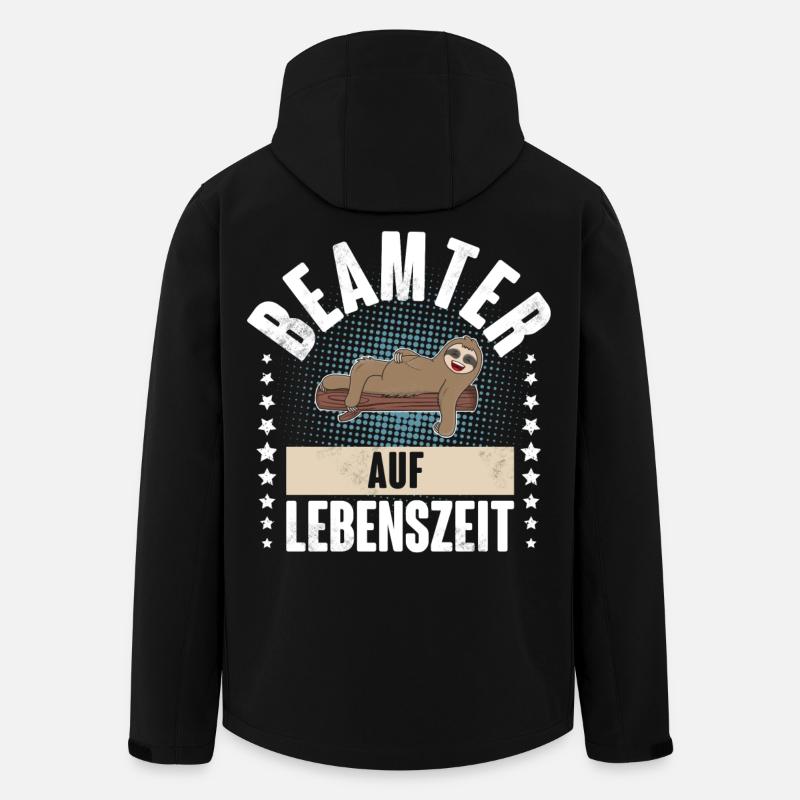 Beamter auf Lebenszeit - Recycelte Männer Softshell-Jacke von Stanley/Stella - Schwarz