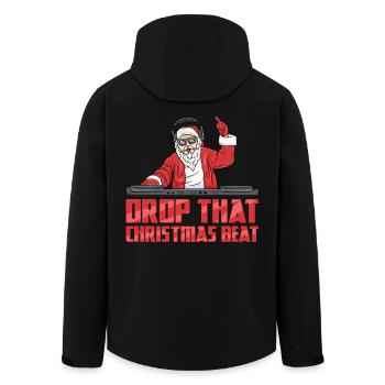 DJ Santa - Men’s Recycled Softshell Jacket by Stanley/Stella - black - Back - AI Model Male 185 light (185cm)
