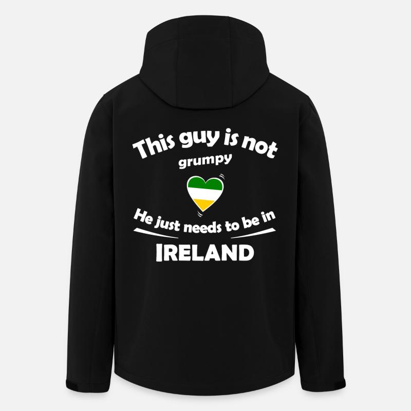 Urlaub in Irland - Recycelte Männer Softshell-Jacke von Stanley/Stella - Schwarz