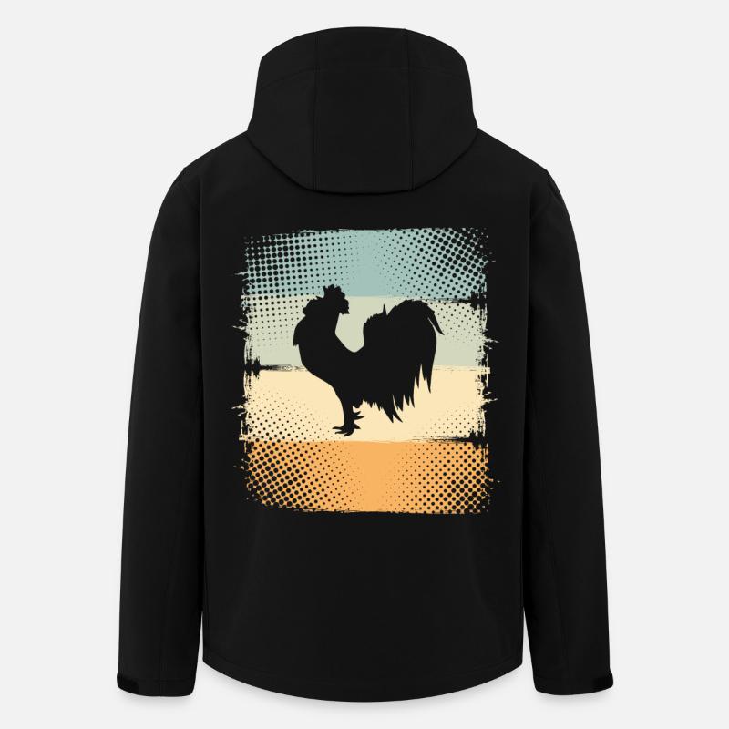 Hahn - Recycelte Männer Softshell-Jacke von Stanley/Stella - Schwarz