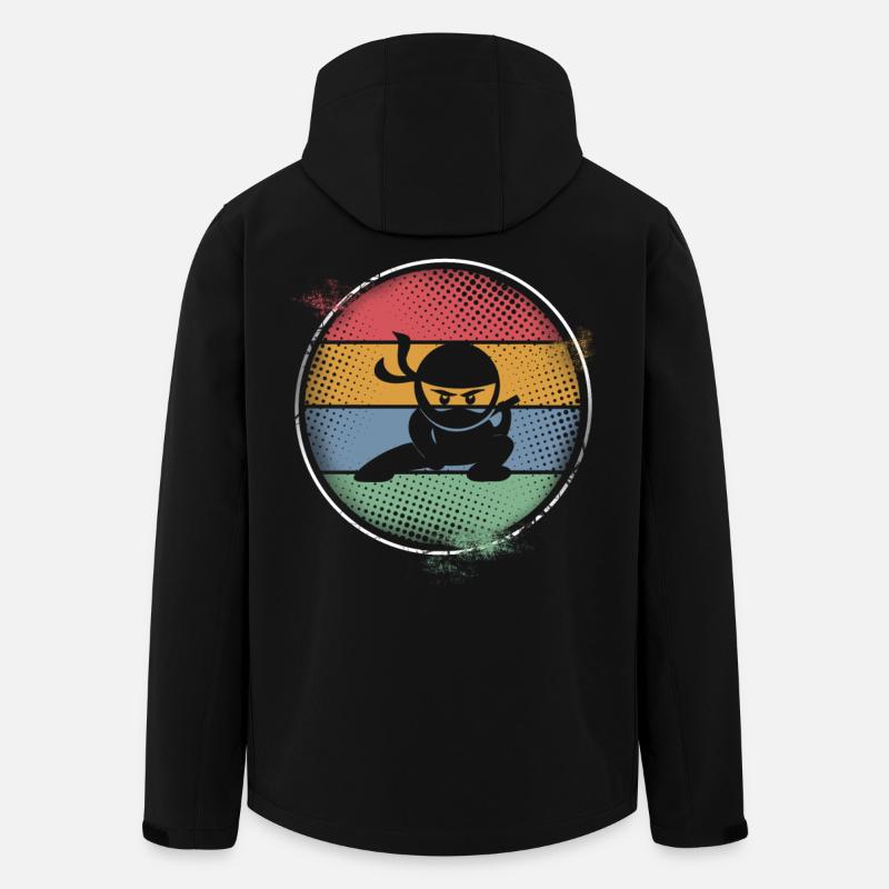 Ninja - Recycelte Männer Softshell-Jacke von Stanley/Stella - Schwarz