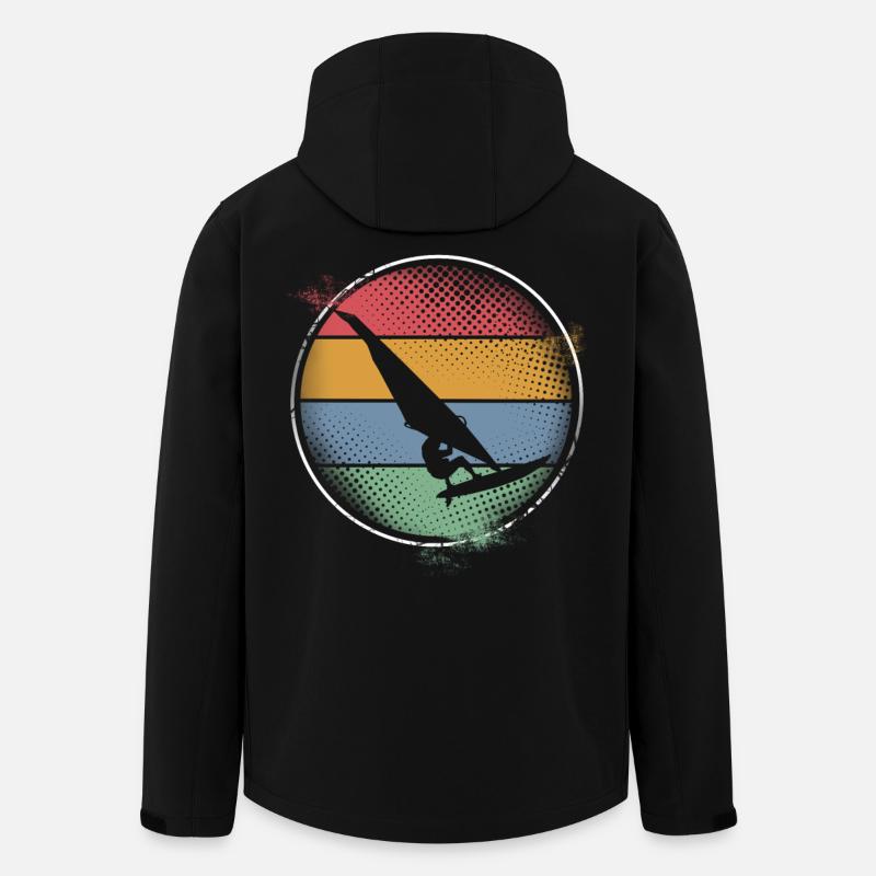Surfer Surfing - Men’s Recycled Softshell Jacket by Stanley/Stella - black