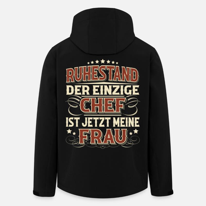 Rentner Ruhestand - Recycelte Männer Softshell-Jacke von Stanley/Stella - Schwarz