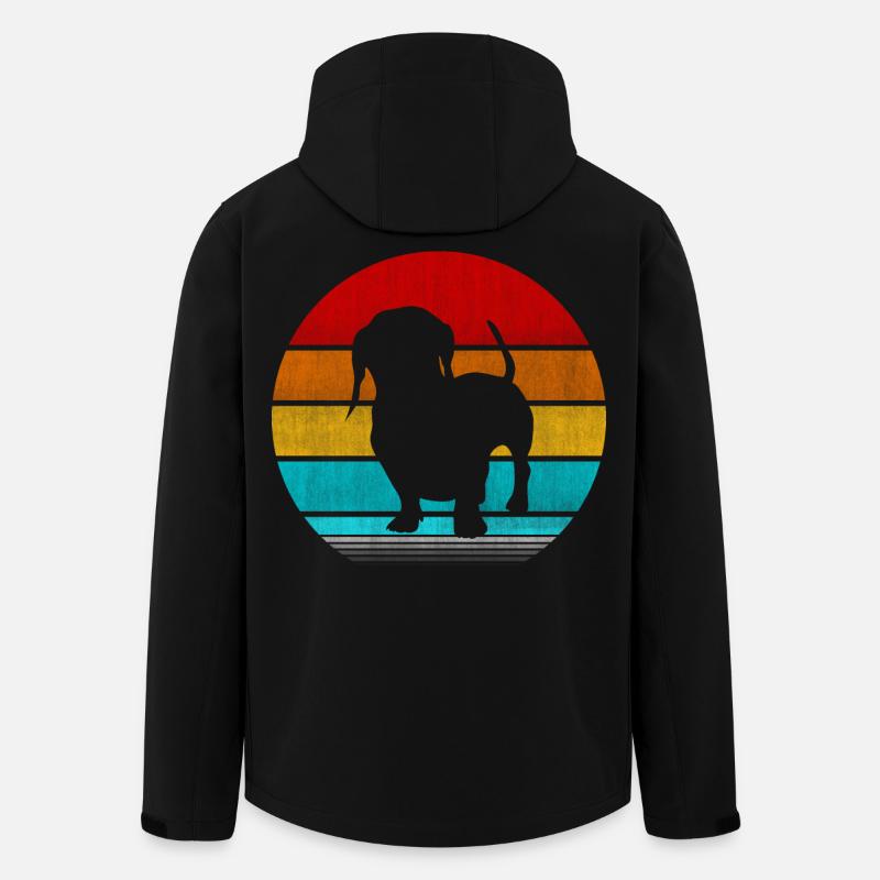 dachshund - Men’s Recycled Softshell Jacket by Stanley/Stella - black