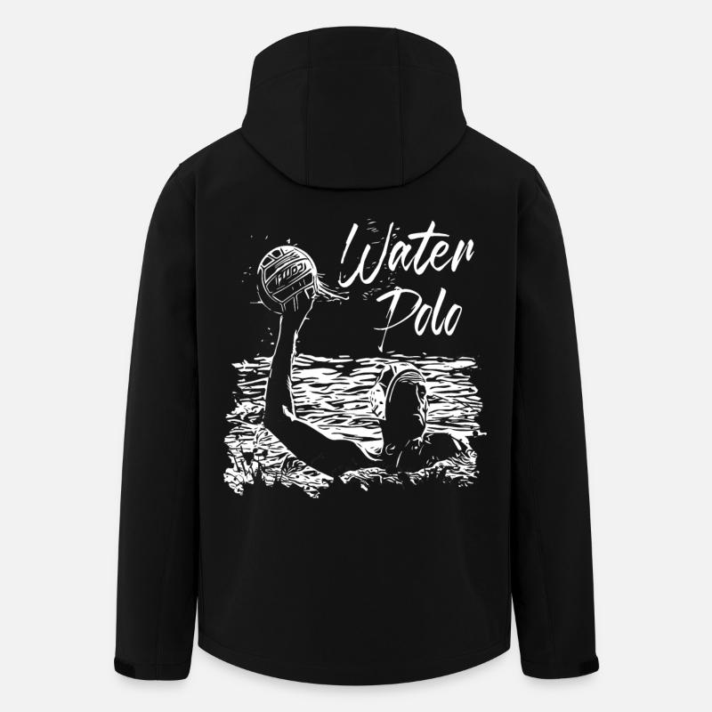 Water Polo - Recycelte Männer Softshell-Jacke von Stanley/Stella - Schwarz